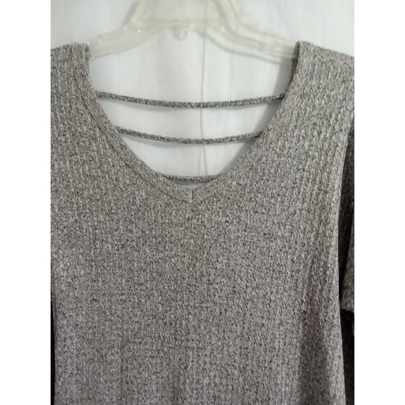 BKE Women Large Gray Sweater Open Back - Picture 3 of 8